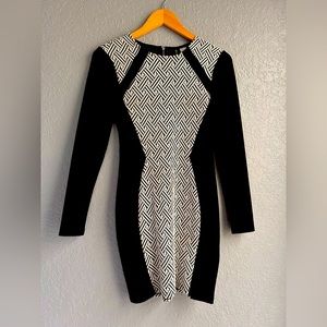 H&M Formal Black and White Dress
